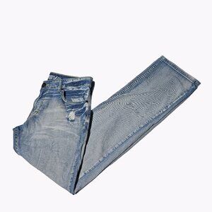 C&A 1841 Jeans Mens Size 32 X 32 Straight Low Rise Light Wash Denim Pants